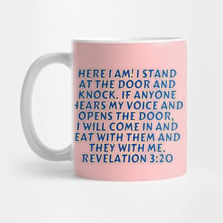 Bible Verse Revelation 3:20 Mug